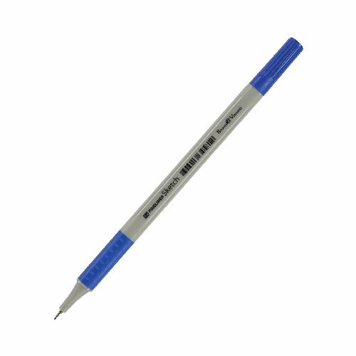 картинка Ручка капиллярная, 0,4 мм, синяя, "Sketch", Bruno Visconti, 36-0002 от магазина Альфанит в Кунгуре
