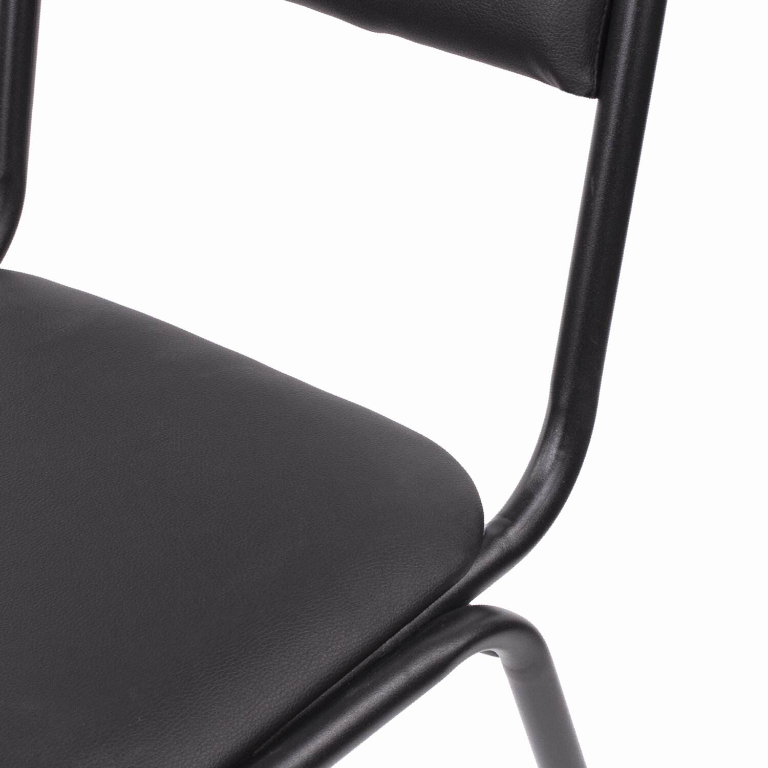 картинка Стул для персонала и посетителей "РС00М", кожзам, черный, 531890 от магазина Альфанит в Кунгуре