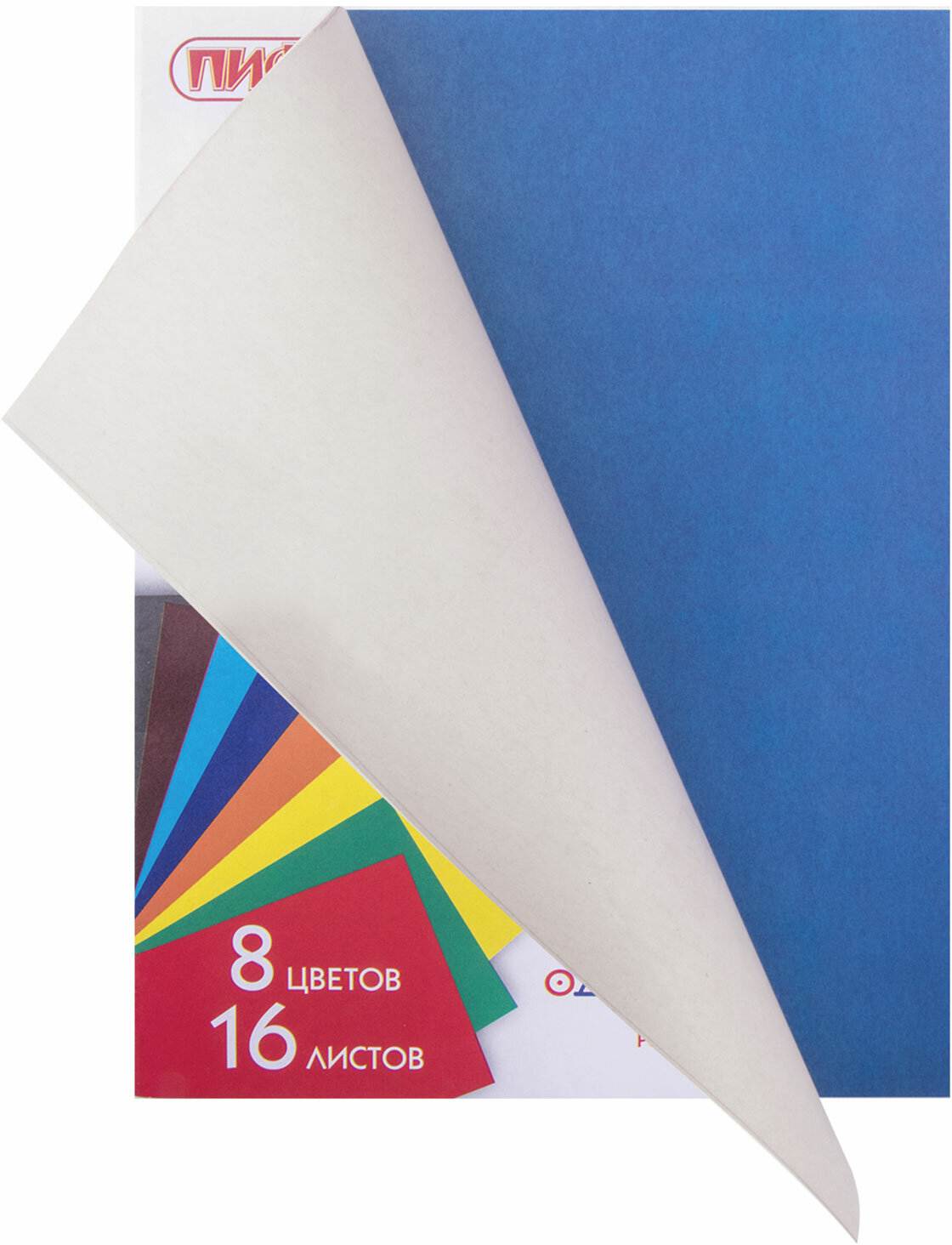 картинка Бумага цветная, А4, 16 л, 8 цв, "Мишка сладкоежка", ПИФАГОР, 129564 от магазина Альфанит в Кунгуре