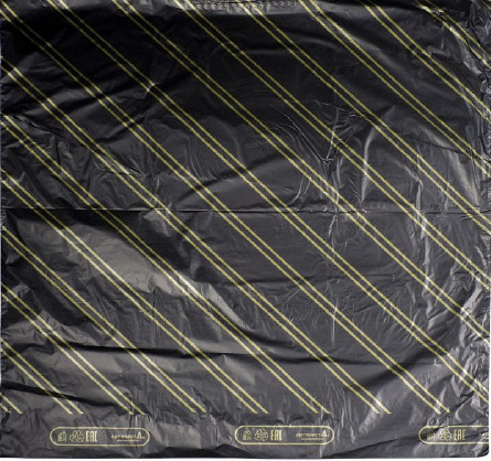 картинка Пакет, 60*70 см, 40 мкм, вырубная ручка, полиэтилен, "Золотая полоса", 1233986 от магазина Альфанит в Кунгуре