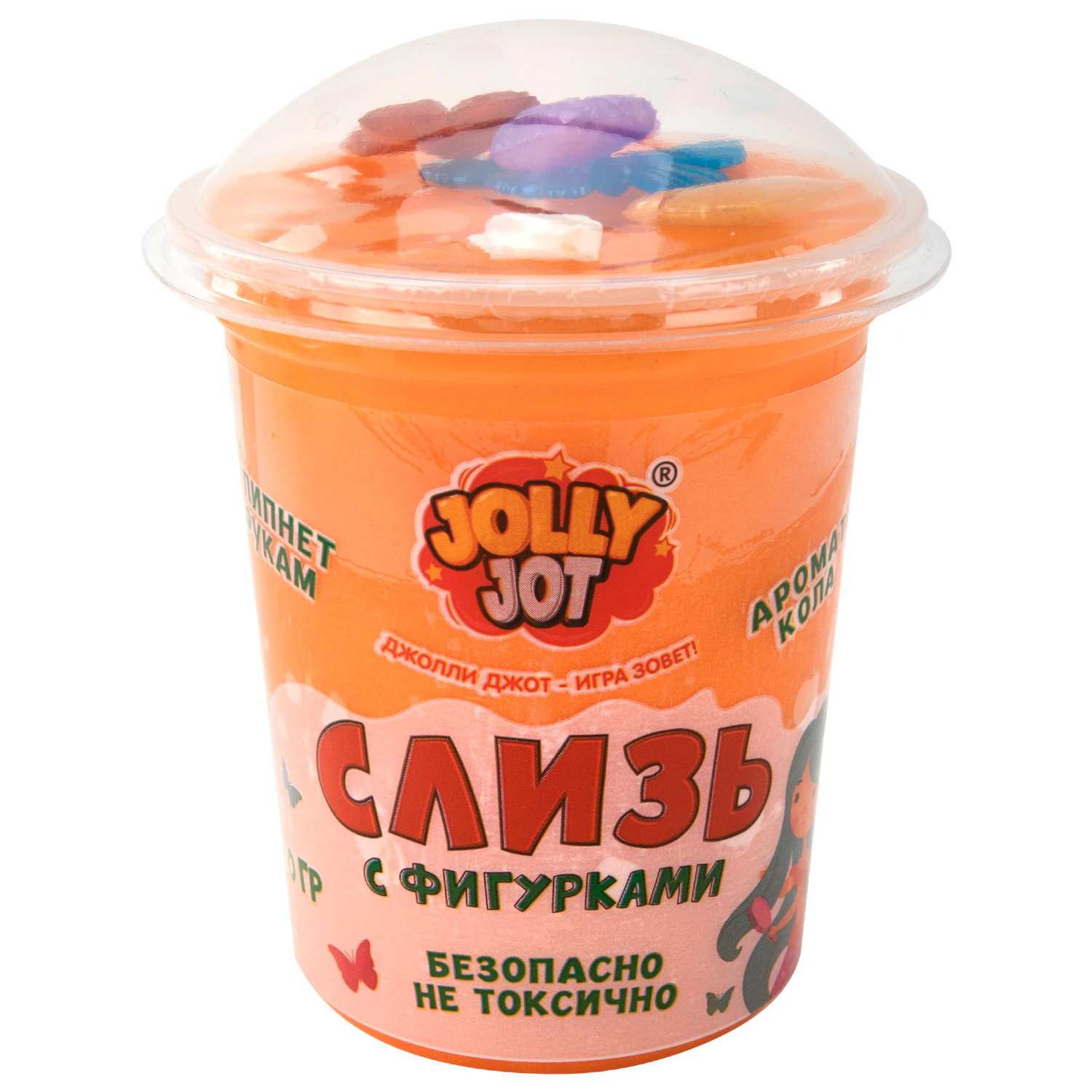 картинка Лизун, 200 гр, ассорти, с фигурками, "Русалочки", JOLLY JOT, 666666 от магазина Альфанит в Кунгуре