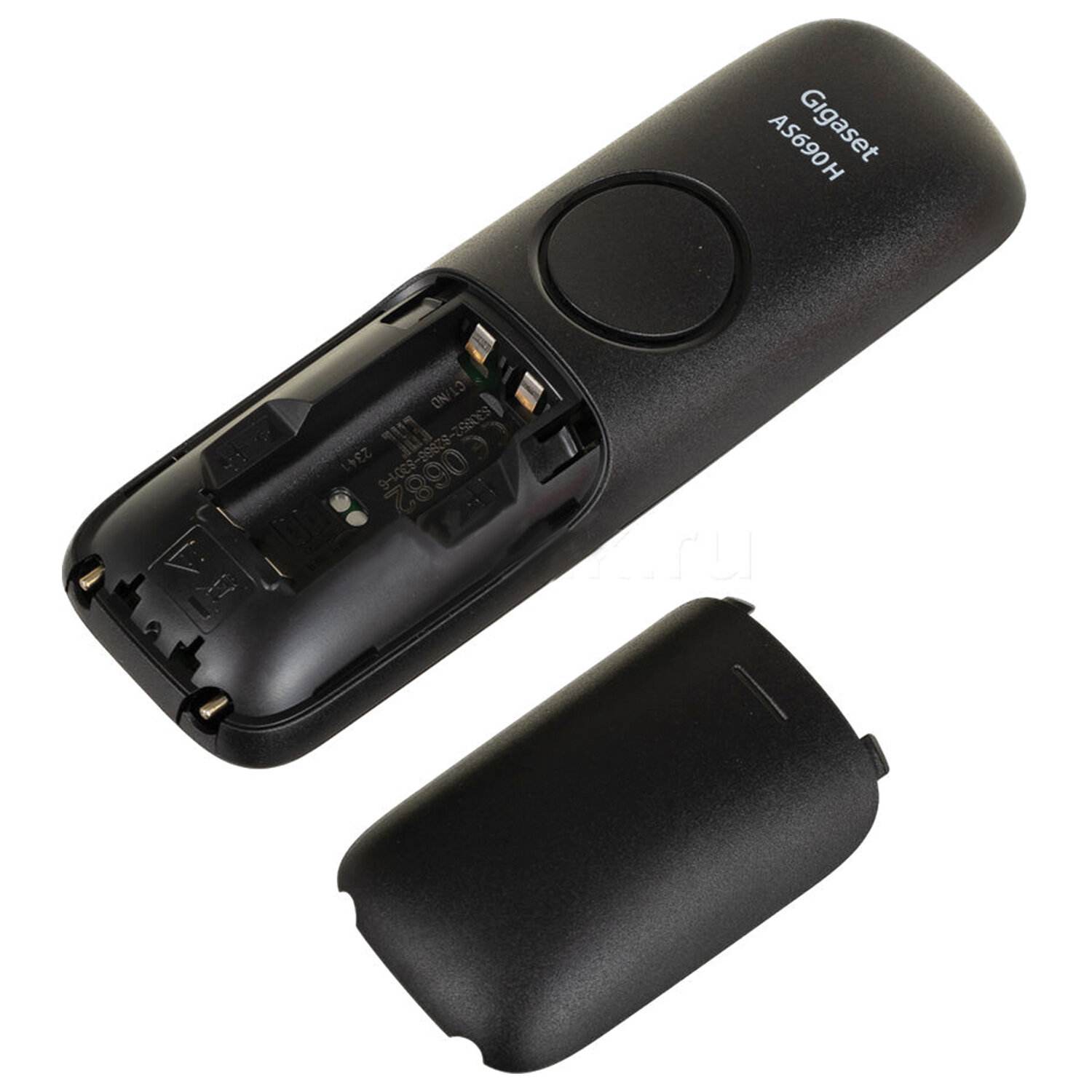 картинка Радиотелефон Gigaset AS690 RUS, черный, повтор, часы, S30852H2816S301 от магазина Альфанит в Кунгуре