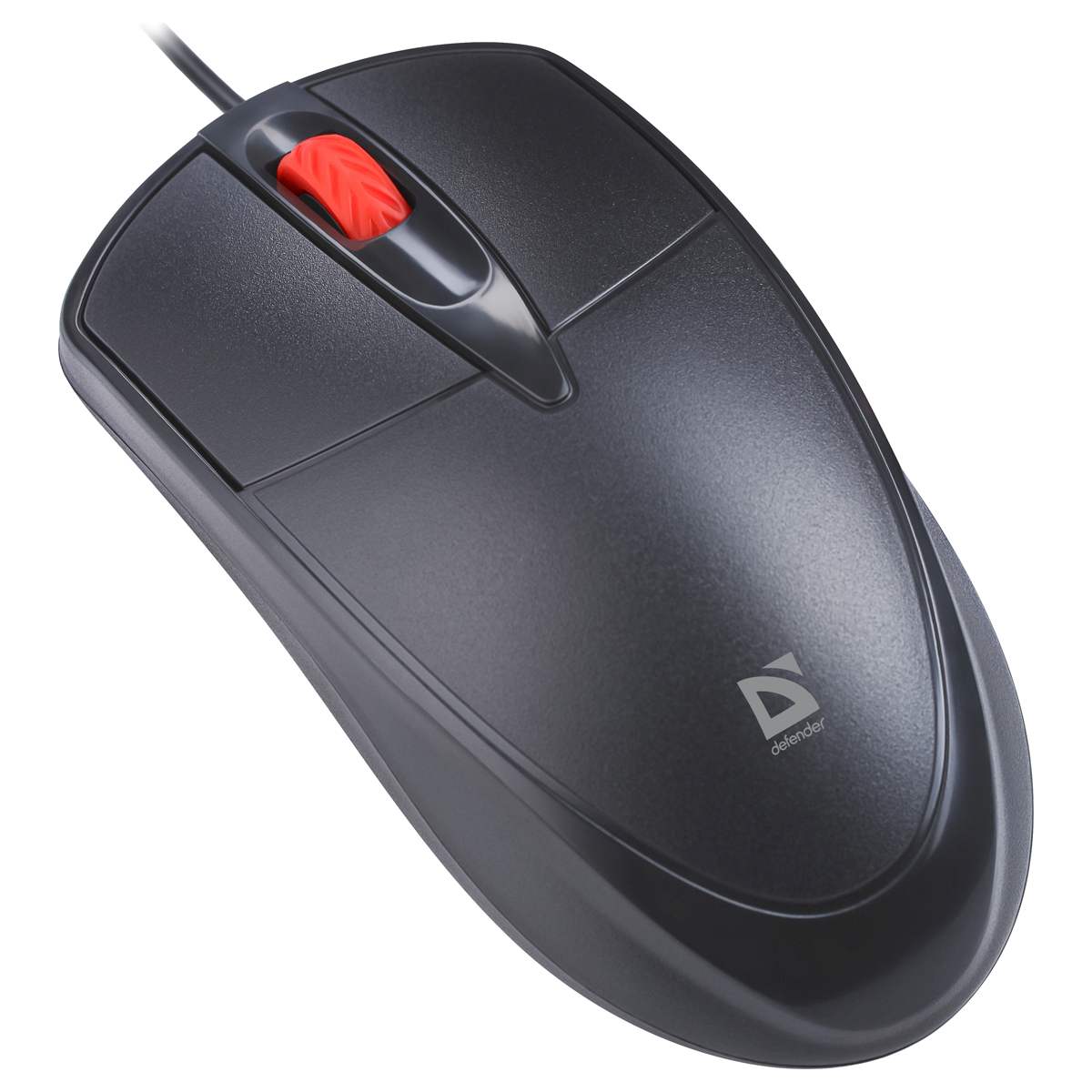 картинка Мышь проводная бесшумная Defender Icon MB-057, 1000 dpi, USB, черный, 52057 от магазина Альфанит в Кунгуре