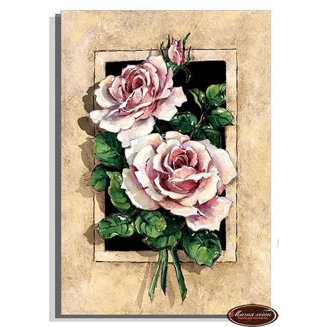 картинка Папертоль 20*29 см, "Винтажные розы", Магия хобби, РТ150028 от магазина Альфанит в Кунгуре