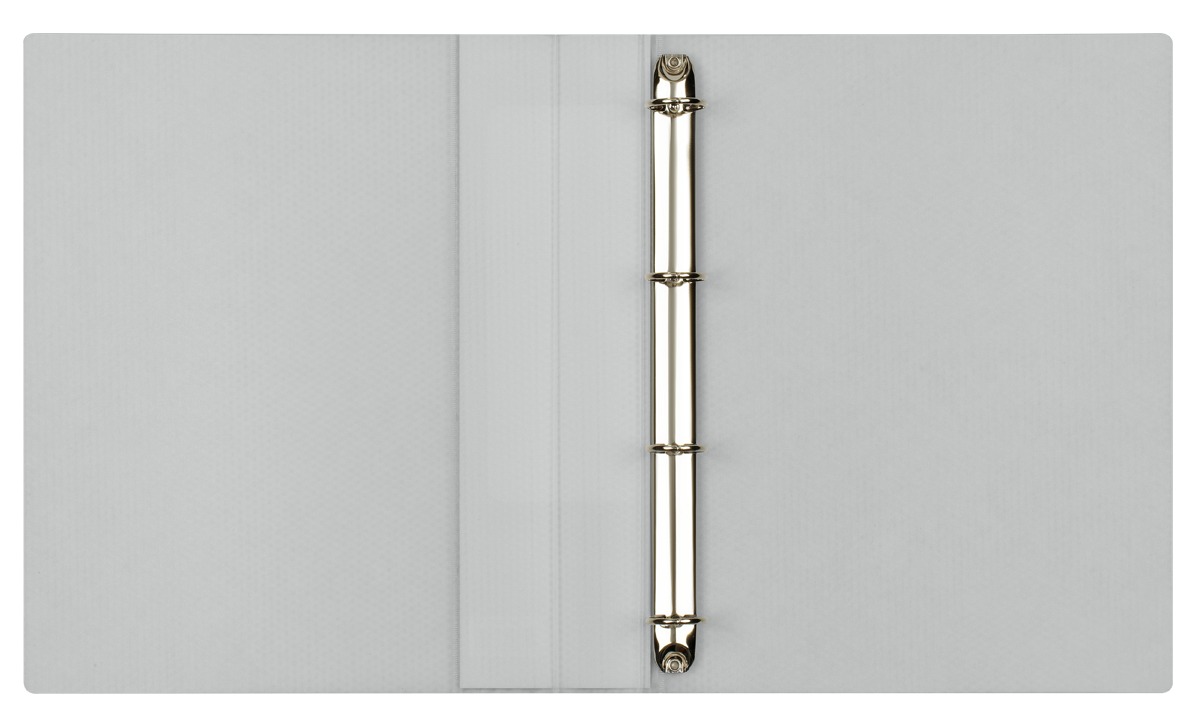картинка Папка на 4-х кольцах, А4, 700 мкм, корешок 40 мм, до 250 л, пластик, бесцветный, с карманом, "Кристалл", СТАММ, ММ-30754 от магазина Альфанит в Кунгуре
