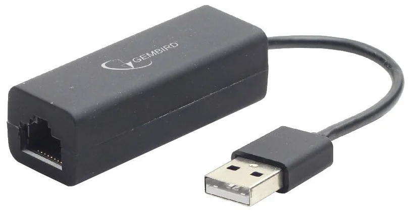 картинка Сетевой адаптер Ethernet Gembird NIC-U2 USB 2.0 - Fast Ethernet adapter 10/100 Mбит/сек от магазина Альфанит в Кунгуре
