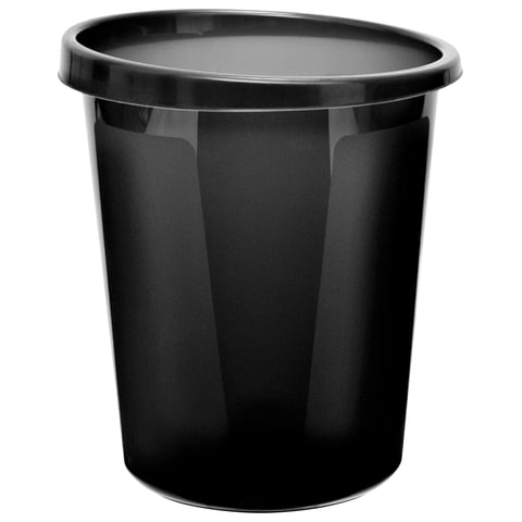 картинка Корзина для мусора 9 л, пластик, черный, СТАММ, КР60 от магазина Альфанит в Кунгуре