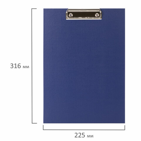 картинка Доска-планшет с верхним прижимом, А4, бумвинил, синий, "Everyday", STAFF, 229052 от магазина Альфанит в Кунгуре