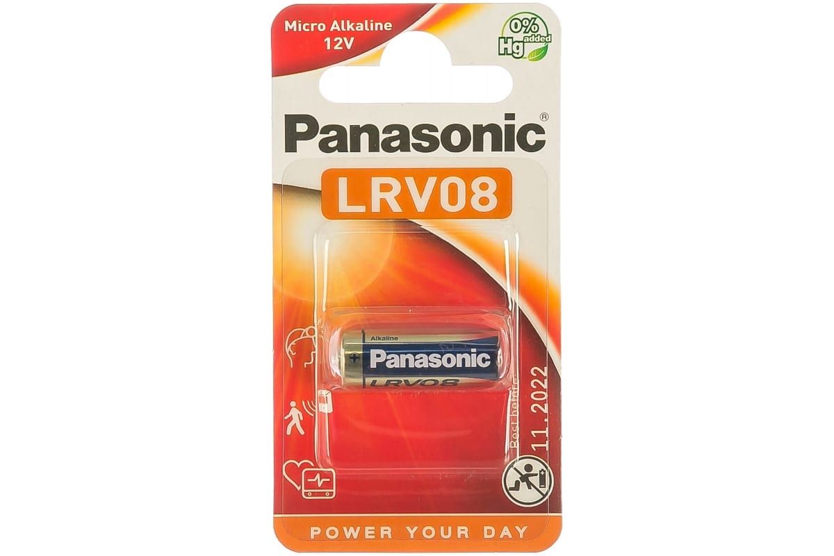 картинка Батарейка 23A, 1*BI, Panasonic, LRV08 от магазина Альфанит в Кунгуре