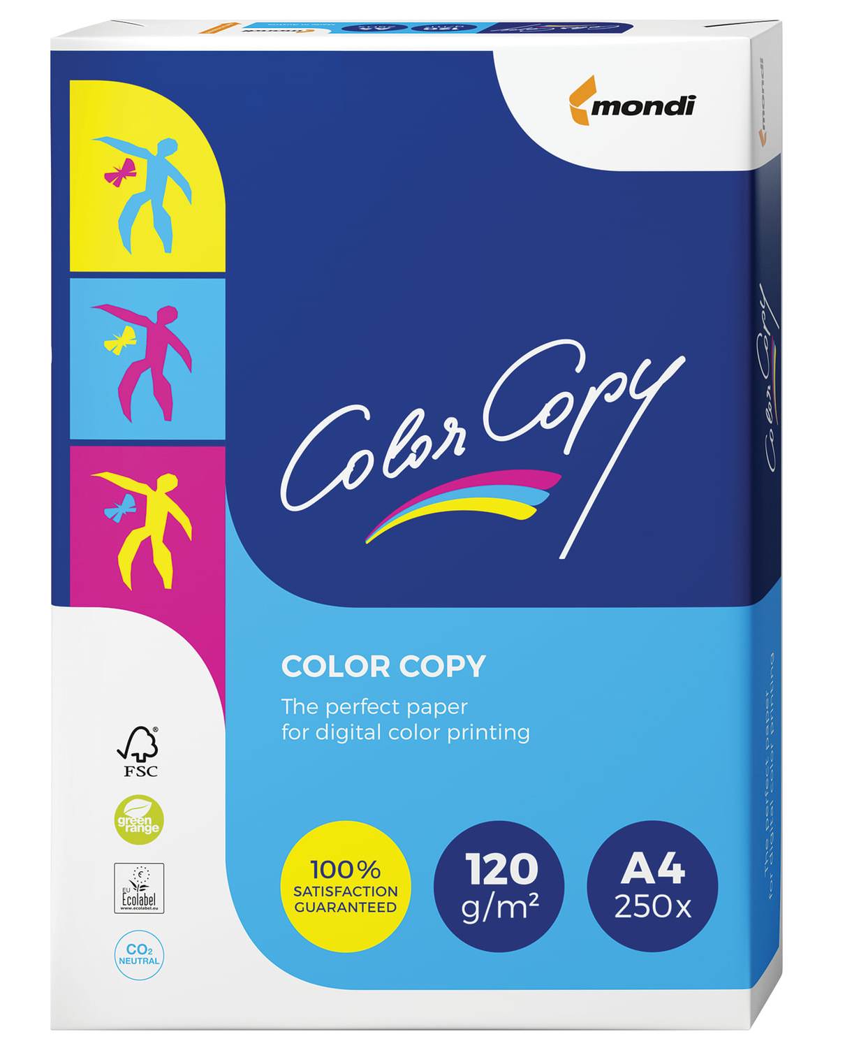 картинка Бумага офисная цветная, А4, 250 л, 120 г/м2, Color Copy от магазина Альфанит в Кунгуре