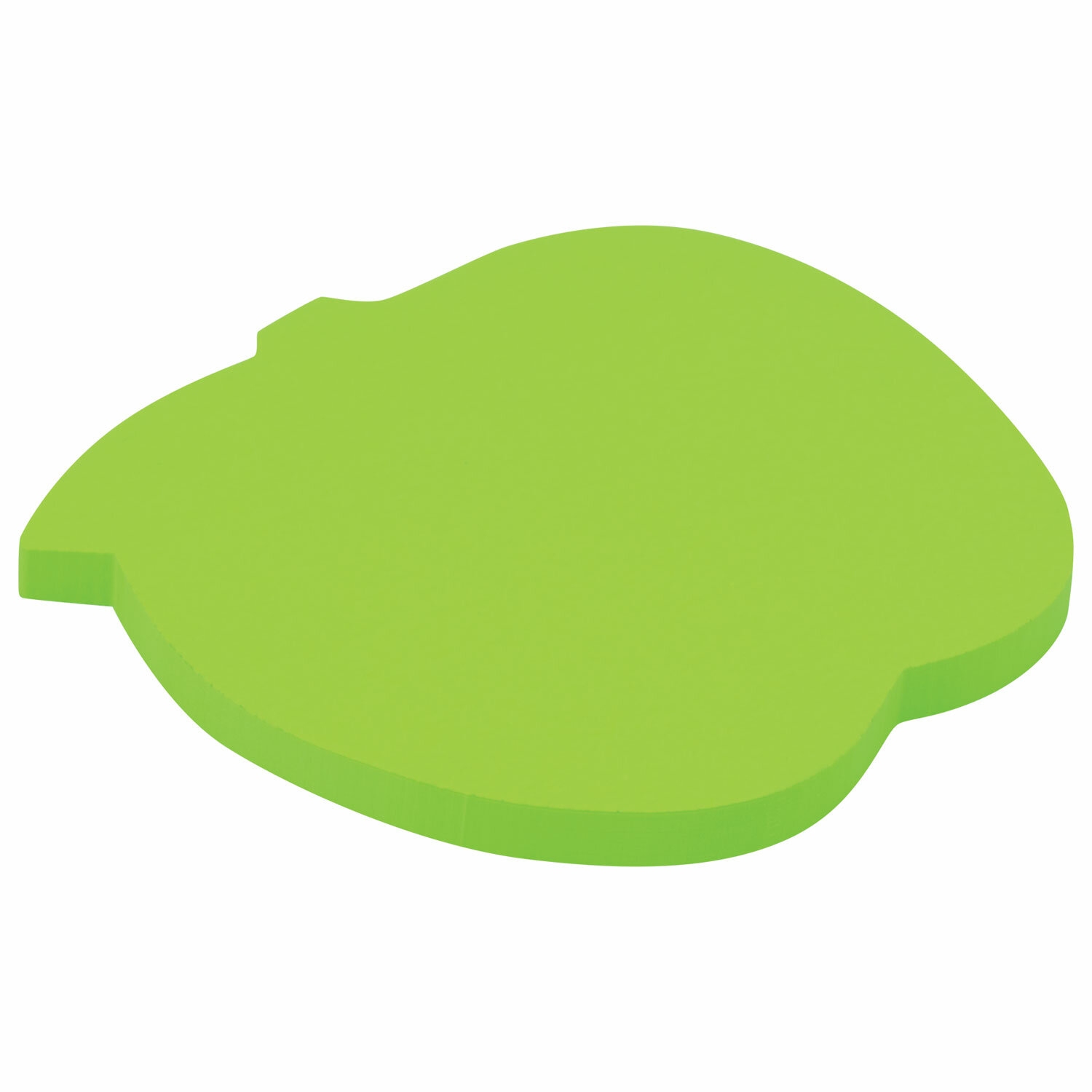 картинка Бумага для заметок с клеевым краем, 7*7 см, 50 л, 1 цв, зеленый неон, "Яблоко", BRAUBERG, 122709 от магазина Альфанит в Кунгуре