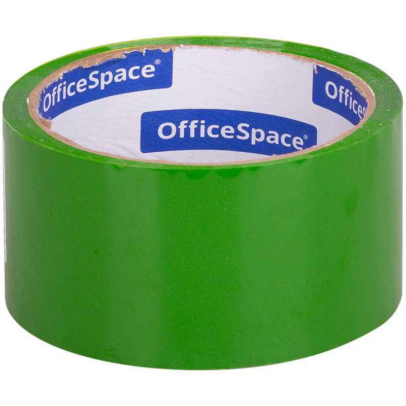 картинка Скотч цветной, 48мм*40м, d.m. 45, зеленый, OfficeSpace, КЛ_6287 от магазина Альфанит в Кунгуре