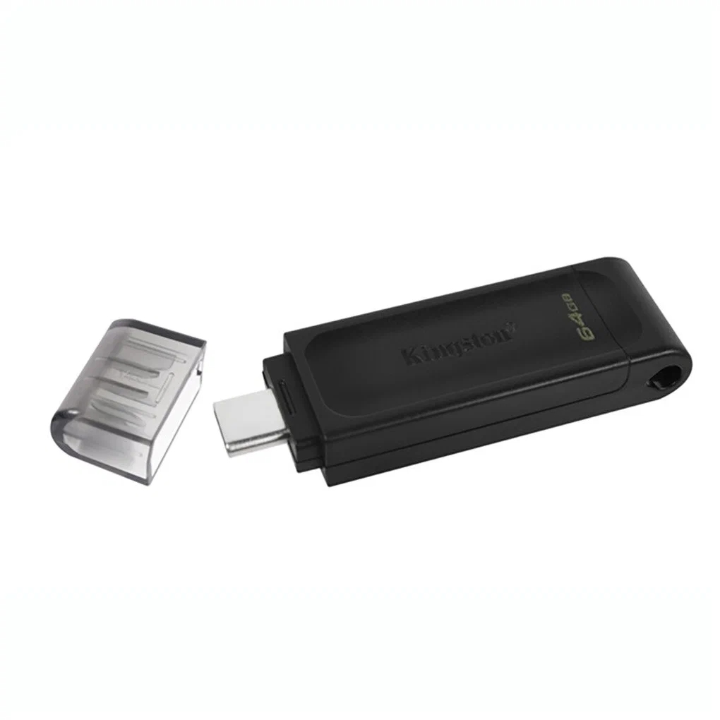 картинка Флеш-диск Kingston 64 GB USB Type-C 3.2, DataTraveler 70, черный, DT70/64GB от магазина Альфанит в Кунгуре