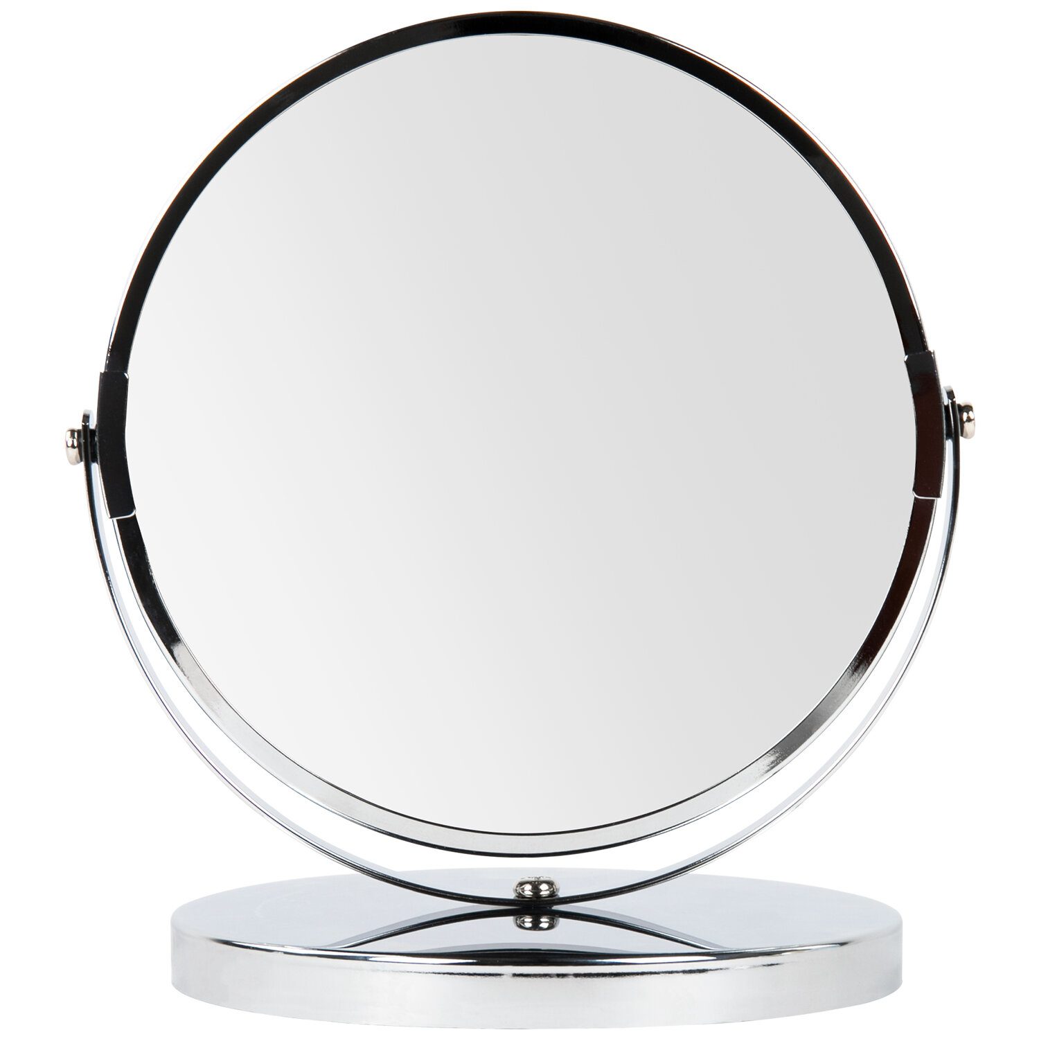 картинка Зеркало настольное, 17 см, двустороннее, увеличительное, BRABIX, 607422 от магазина Альфанит в Кунгуре