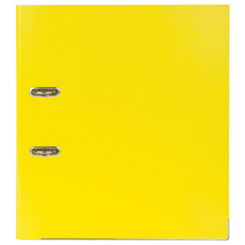 картинка Папка-регистратор, А4, корешок 75 мм, до 500 л, полипропилен, желтый, с карманом, "Extra", BRAUBERG, 228574 от магазина Альфанит в Кунгуре