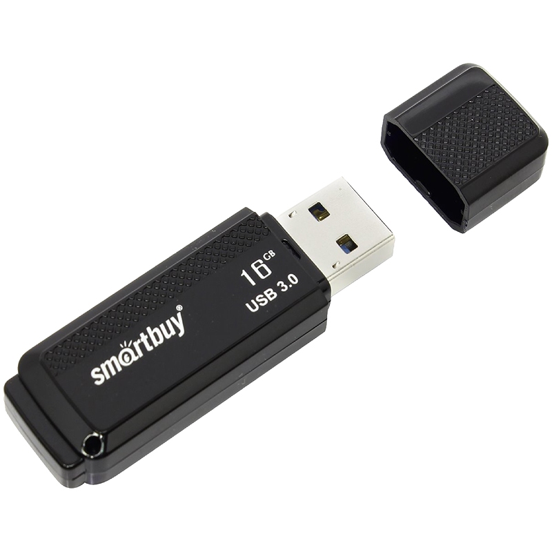 картинка Флеш-диск SmartBuy 16 GB USB 3.0, Dock, черный, SB16GBDK-K3 от магазина Альфанит в Кунгуре