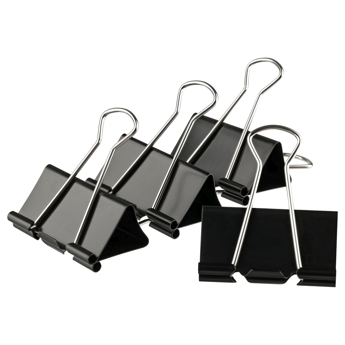 картинка Зажимы для бумаг 15 мм, 12 шт, черные, OfficeSpace, BCLBL15_1232 от магазина Альфанит в Кунгуре