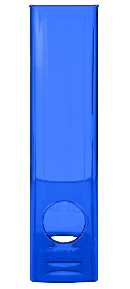 картинка Лоток для бумаг вертикальный 1 отдел, 300*250*75 мм, пластик, синий тонированный, "Лидер", СТАММ, ЛТВ-30456 от магазина Альфанит в Кунгуре
