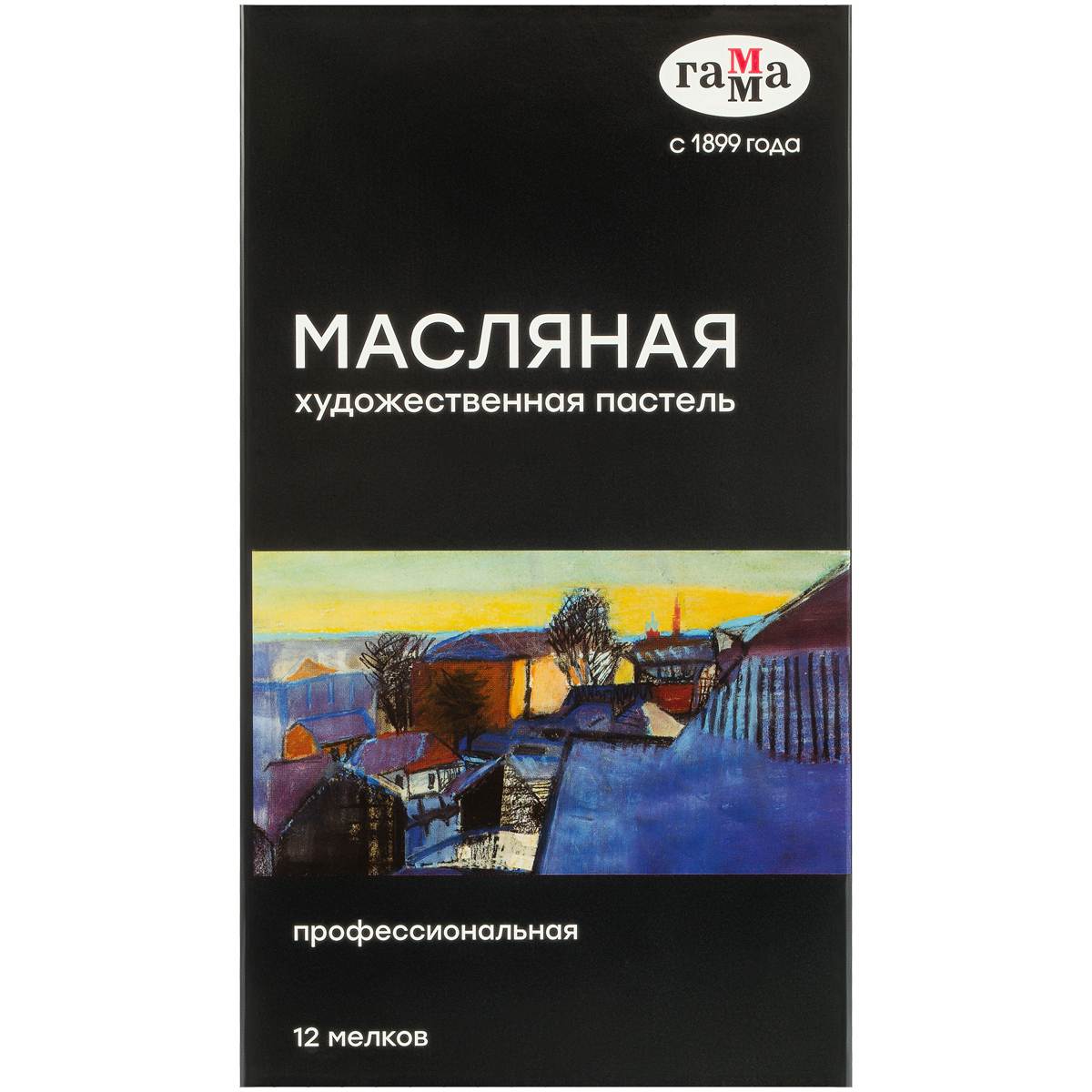 картинка Пастель масляная, 12 цв, коробка, художественная, Гамма, 5042312 от магазина Альфанит в Кунгуре