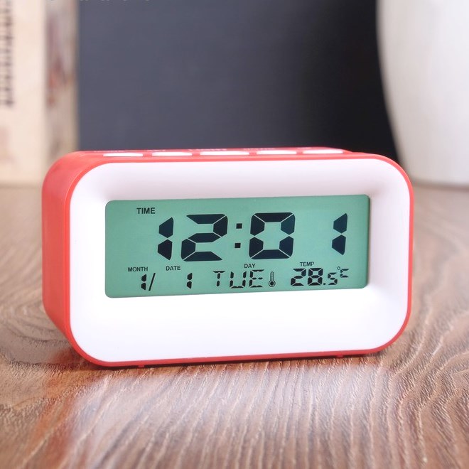 картинка Часы электронные "Крета" с будильником, с термометром и календарём, 11х6х4,5 см, микс, 4149586 от магазина Альфанит в Кунгуре