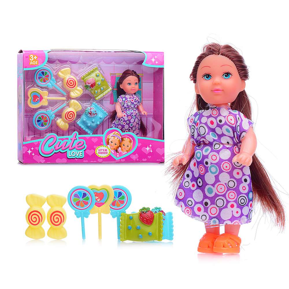 картинка Кукла, 11 см, с аксессуарами, SM011-2 от магазина Альфанит в Кунгуре