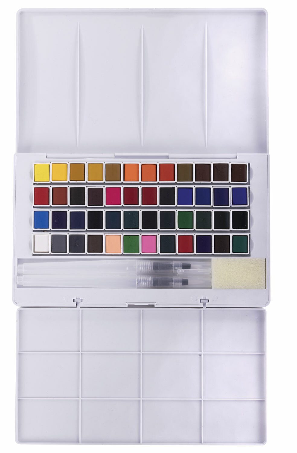 картинка Краски акварельные художественные, 48 цв, 48 шт, 3,5 гр, кювет, пластик кейс, "Classic", BRAUBERG ART, 191772 от магазина Альфанит в Кунгуре