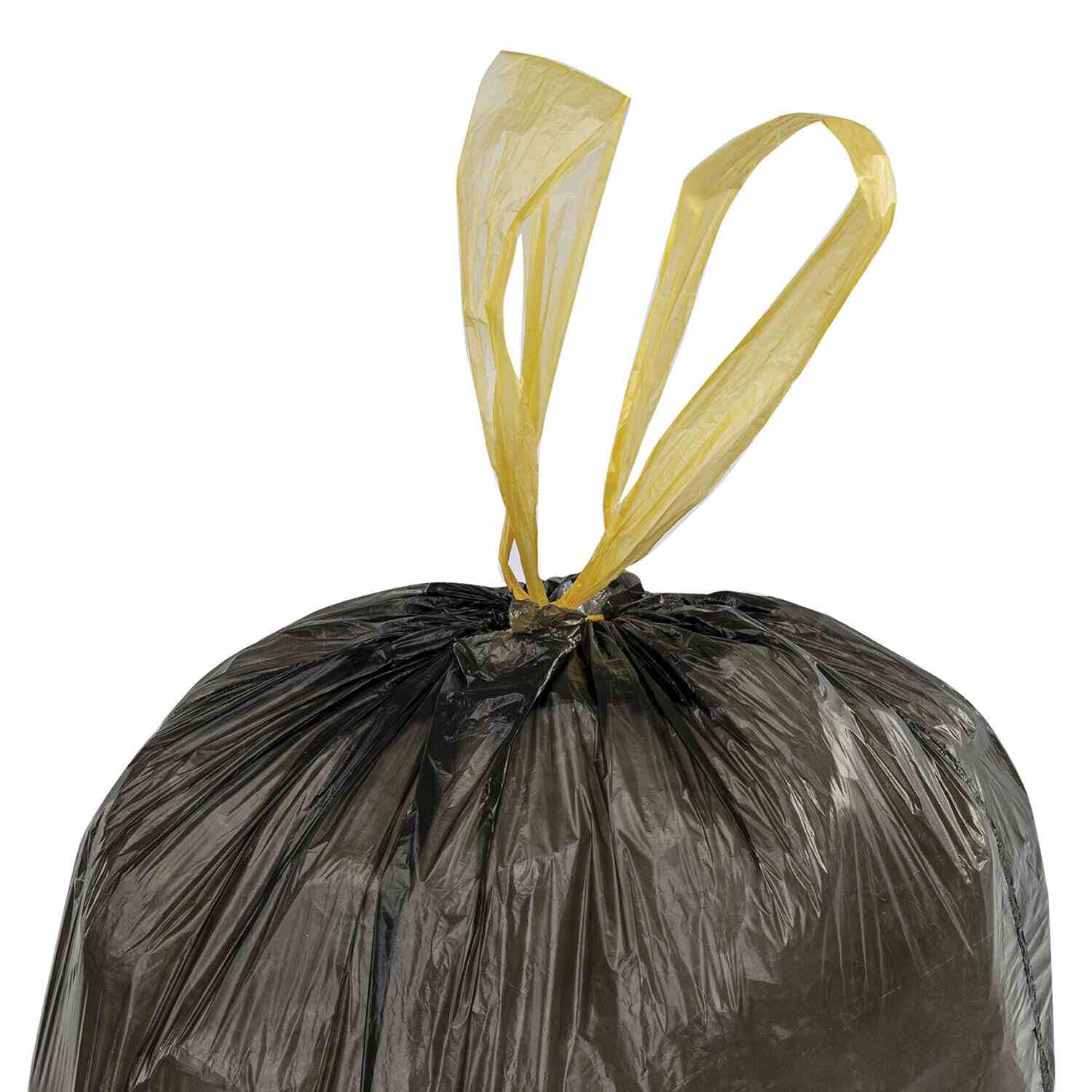 картинка Мешки для мусора, 60 л, 20 шт, 60*70 см, 15 мкм, черный, с завязками, ОФИСМАГ, 601398 от магазина Альфанит в Кунгуре