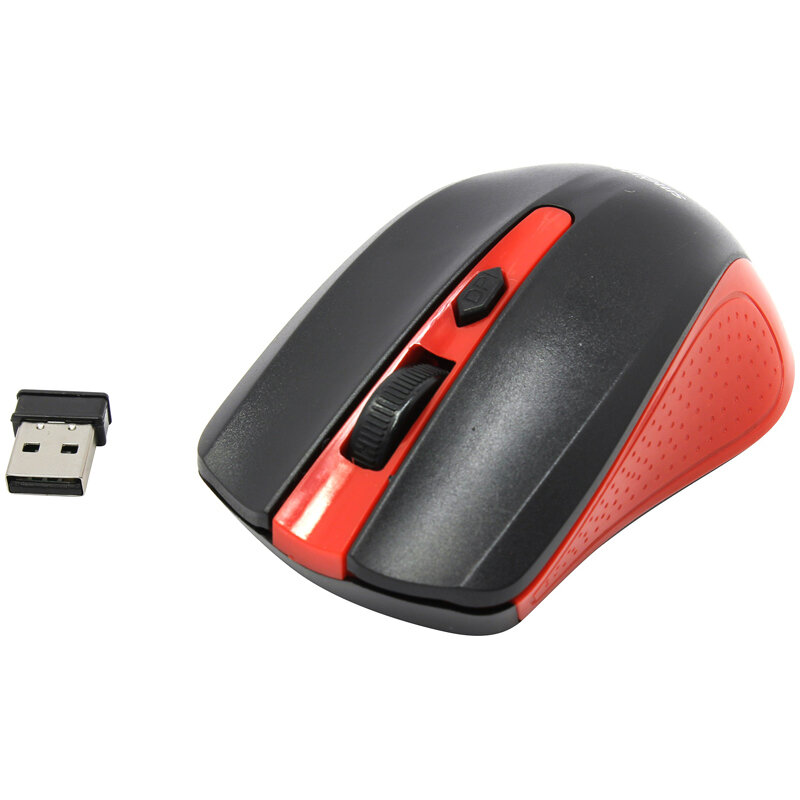 картинка Мышь беспроводная SmartBuy 352 ONE, 800-1600 dpi, черный/красный, SBM-352AG-RK от магазина Альфанит в Кунгуре