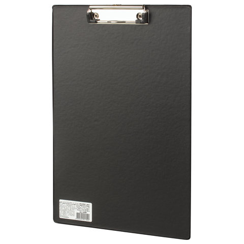 картинка Доска-планшет с верхним прижимом, А4, картон, черный, "Comfort", BRAUBERG, 222657 от магазина Альфанит в Кунгуре