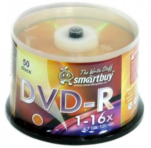 картинка Диски DVD-R SmartBuy SP, 50 шт, 16x 4.7 Gb, бокс от магазина Альфанит в Кунгуре