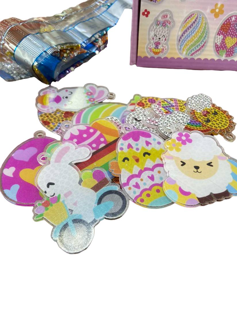 картинка Алмазная картина на брелоке, 15 эл., Gem Keychains от магазина Альфанит в Кунгуре