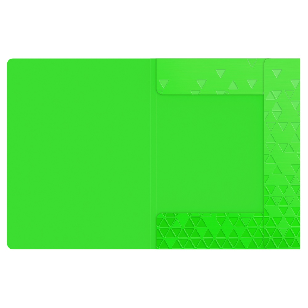 картинка Папка на резинке, А4, 600 мкм, пластик, зеленый неон, "Neon", Berlingo, FB4_A4392 от магазина Альфанит в Кунгуре
