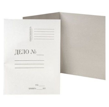 картинка Папка-обложка без скоросшивателя, А4, 280 г/м2, картон, белый, немелованная, "Дело", DOLCECOSTO, D00602 от магазина Альфанит в Кунгуре