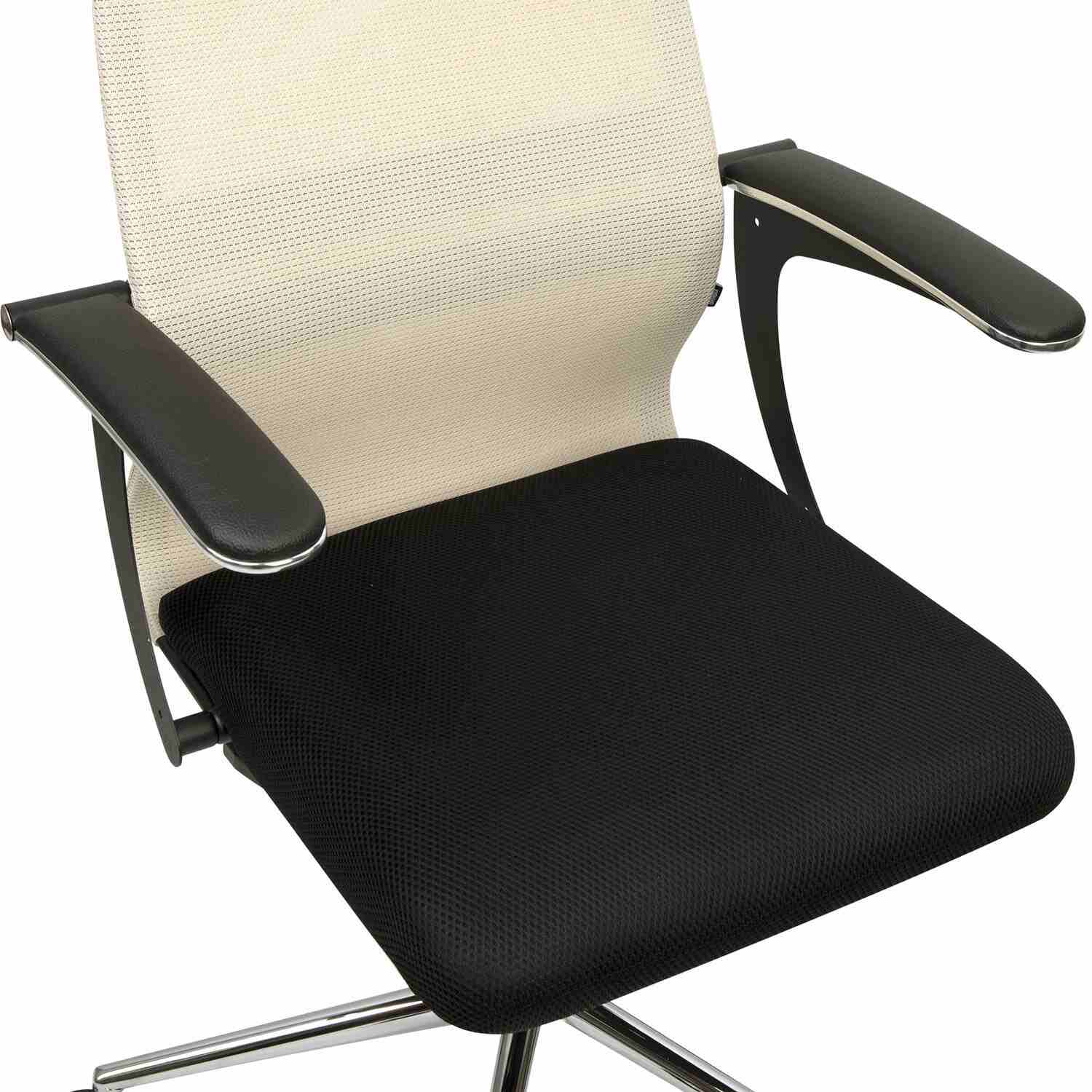 картинка Кресло офисное BRABIX "Ultimate EX-801", ткань/сетка, черный/бежевый, 532919 от магазина Альфанит в Кунгуре