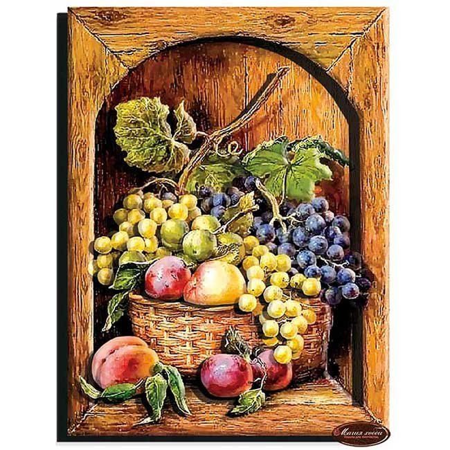 картинка Папертоль 20*26 см, "Натюрморт с фруктами", Магия хобби, РТ150187 от магазина Альфанит в Кунгуре