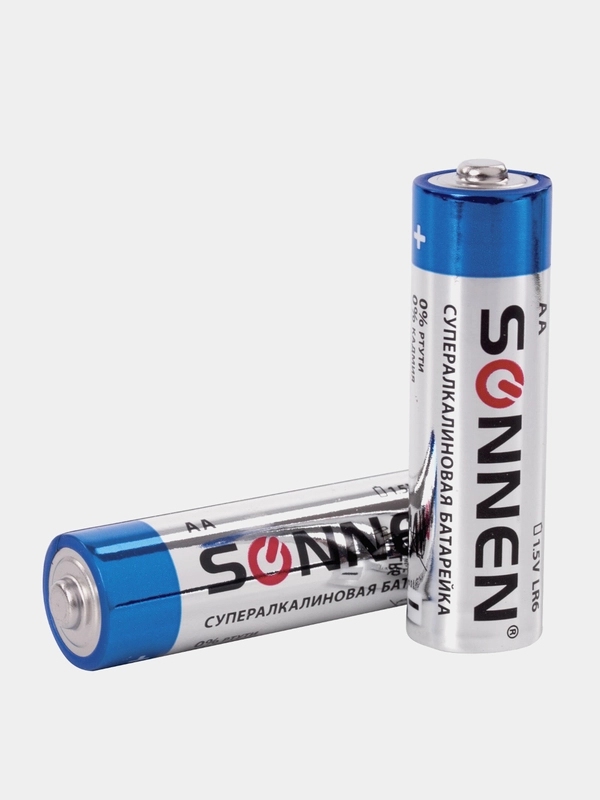 картинка Батарейки АА, 4*BI, SONNEN Super Alkaline, 451094 от магазина Альфанит в Кунгуре