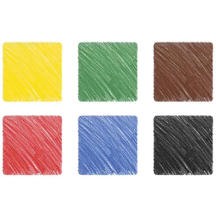 картинка Карандаши цветные, 6 цв, шестигранный корпус, "SuperSoft. Замки", Berlingo, SS00106 от магазина Альфанит в Кунгуре