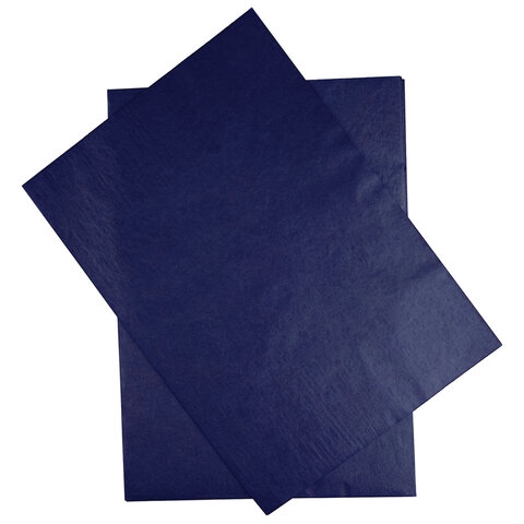 картинка Бумага копировальная, А4, 100 л, синяя, STAFF, 112401 от магазина Альфанит в Кунгуре