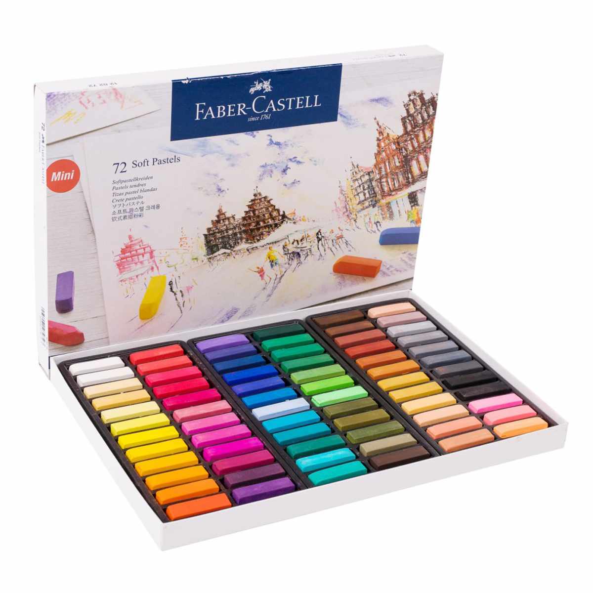 картинка Пастель сухая мягкая, 72 цв, художественная, "Soft pastels", Faber-Castell, 128272 от магазина Альфанит в Кунгуре