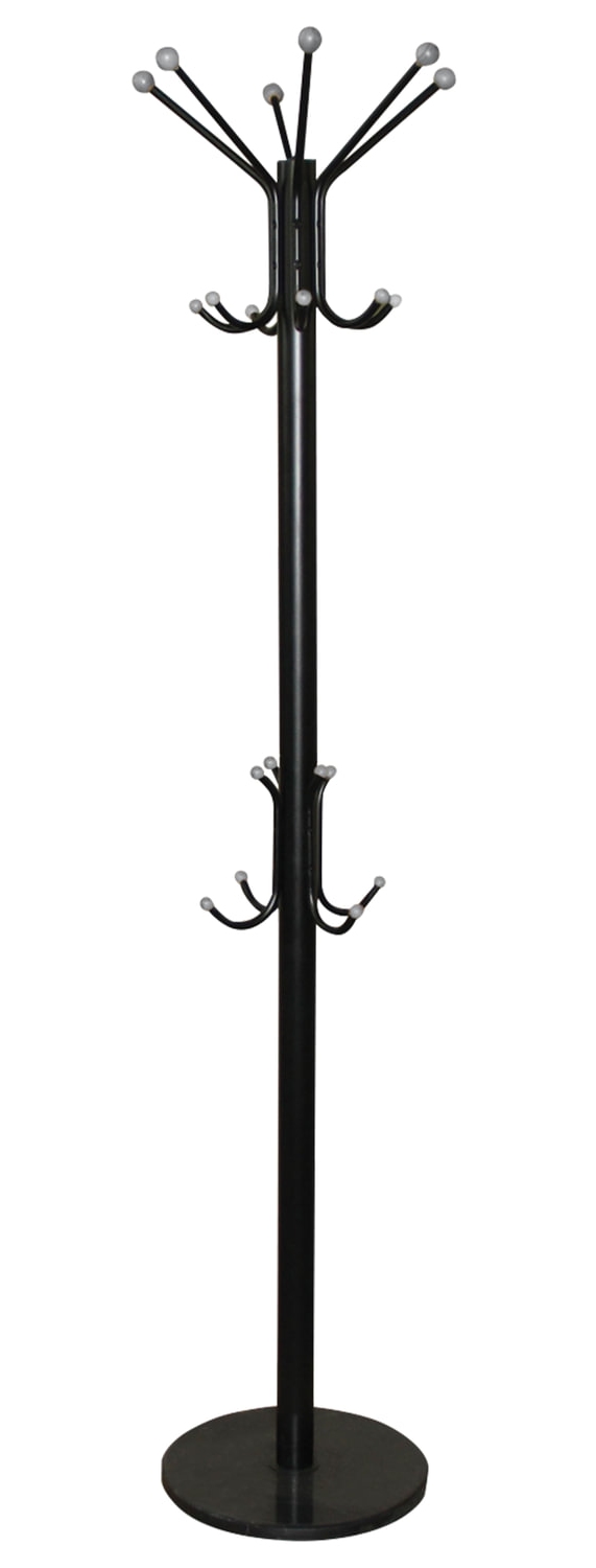картинка Вешалка-стойка, 1,86 м, металл, черная, 10 крючков, "SHT-CR450", Sheffilton, В1-50  от магазина Альфанит в Кунгуре