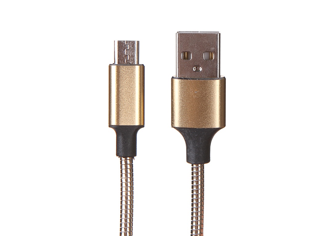 картинка Кабель MediaGadget USB-Micro USB, 1 м, золото, MGC039MGD от магазина Альфанит в Кунгуре