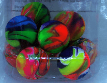 картинка Мяч 55мм, каучук, "Разводы", 104198 от магазина Альфанит в Кунгуре