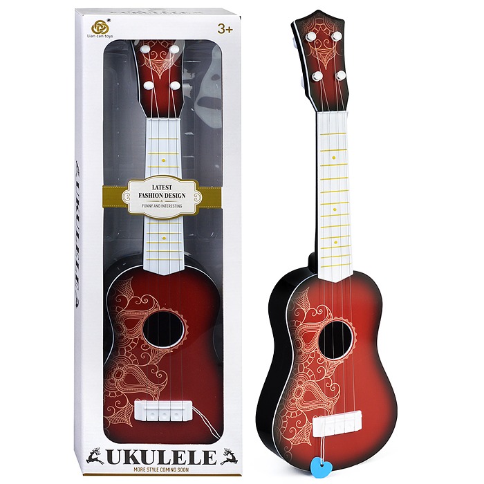 картинка Гитара струнная, 57 см, звук, красный, "Соло", 8059A от магазина Альфанит в Кунгуре
