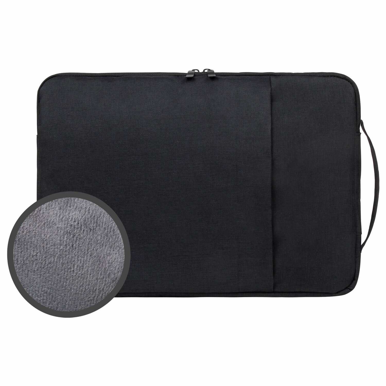 картинка Сумка для ноутбука 15.6" Heikki Option Max, 1 отдел, 1 карман, 27*39*3 см, полиэстер, черный, 272602 от магазина Альфанит в Кунгуре