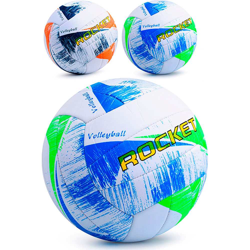 картинка Мяч волейбольный, № 5, ПВХ, ассорти, Rocket, R0165, 10491015 от магазина Альфанит в Кунгуре