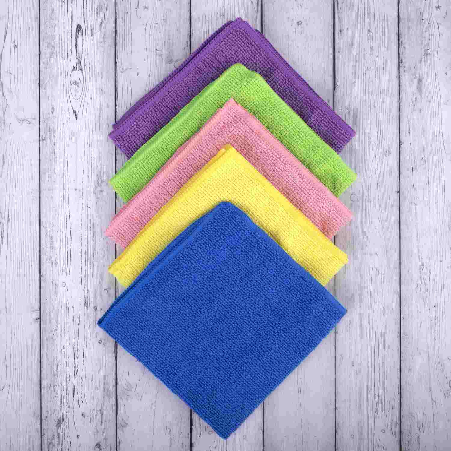 картинка Салфетки из микрофибры, 10 шт, 30*30 см, "Multi Colour Economy Pack 10", LAIMA, 607794 от магазина Альфанит в Кунгуре