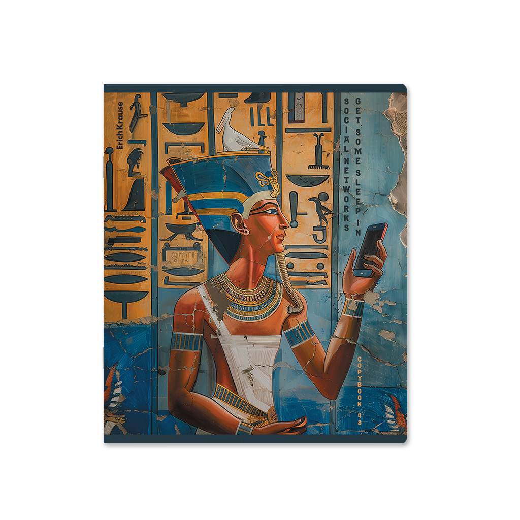 картинка Тетрадь 48 л, А5, клетка, "Newgypt", Erich Krause, 63304 от магазина Альфанит в Кунгуре