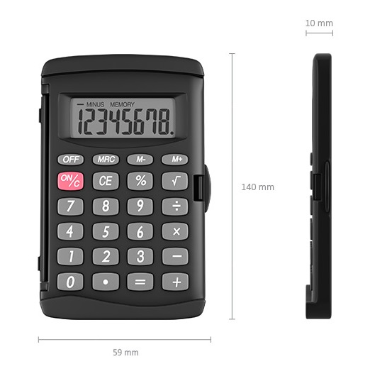 картинка Калькулятор карманный, 8 разрядов, "PC-131", Erich Krause, 57519 от магазина Альфанит в Кунгуре