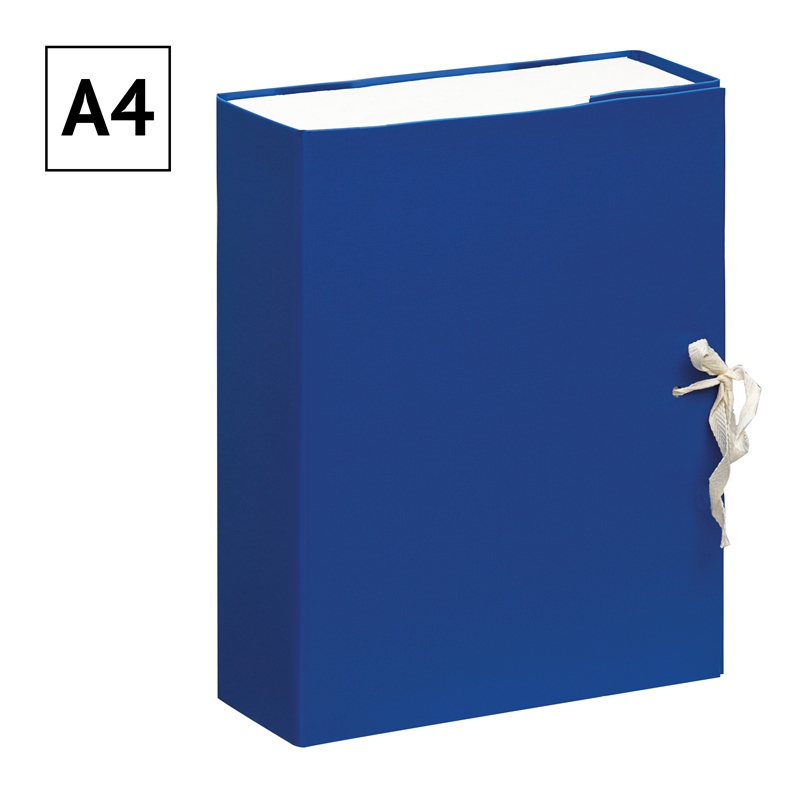 картинка Короб архивный, А4, корешок 80 мм, бумвинил, синий, OfficeSpace, 284719 от магазина Альфанит в Кунгуре