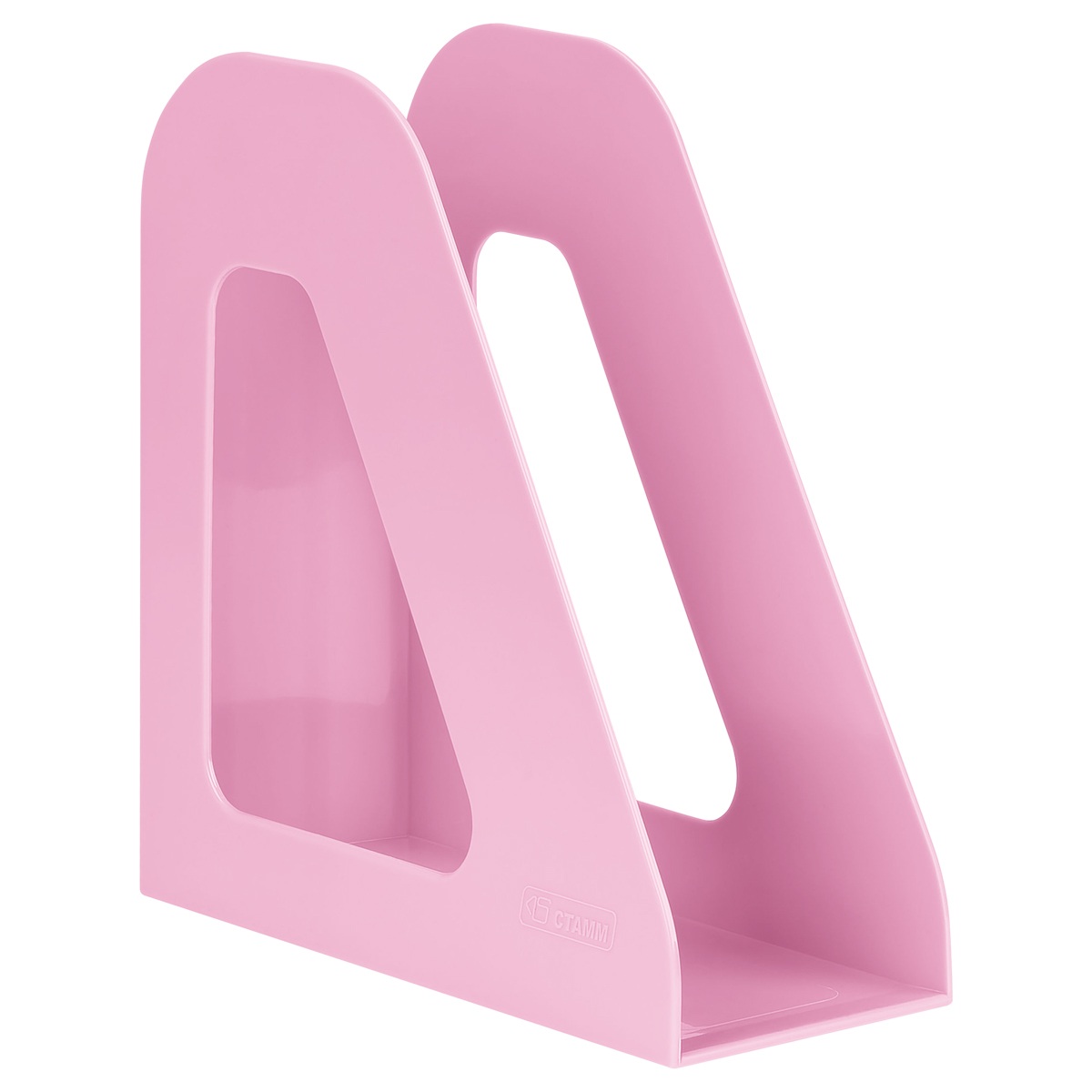 картинка Лоток для бумаг вертикальный 1 отдел, 90 мм, пластик, розовый, "Фаворит", СТАММ, ЛТВ-31276 от магазина Альфанит в Кунгуре